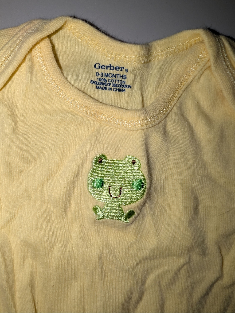 0-3m Gerber Frog Onesie